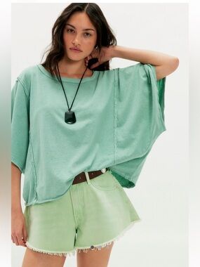 Free People We The Free Next Level Tee Wasabi Sauce Large
